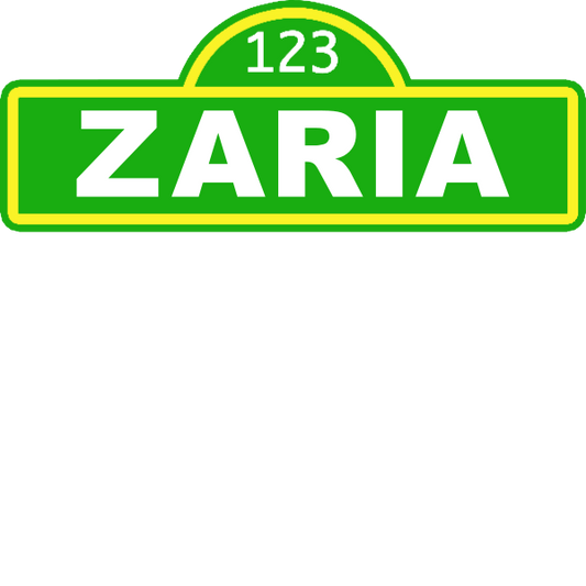 Sesame Street Blank Signs