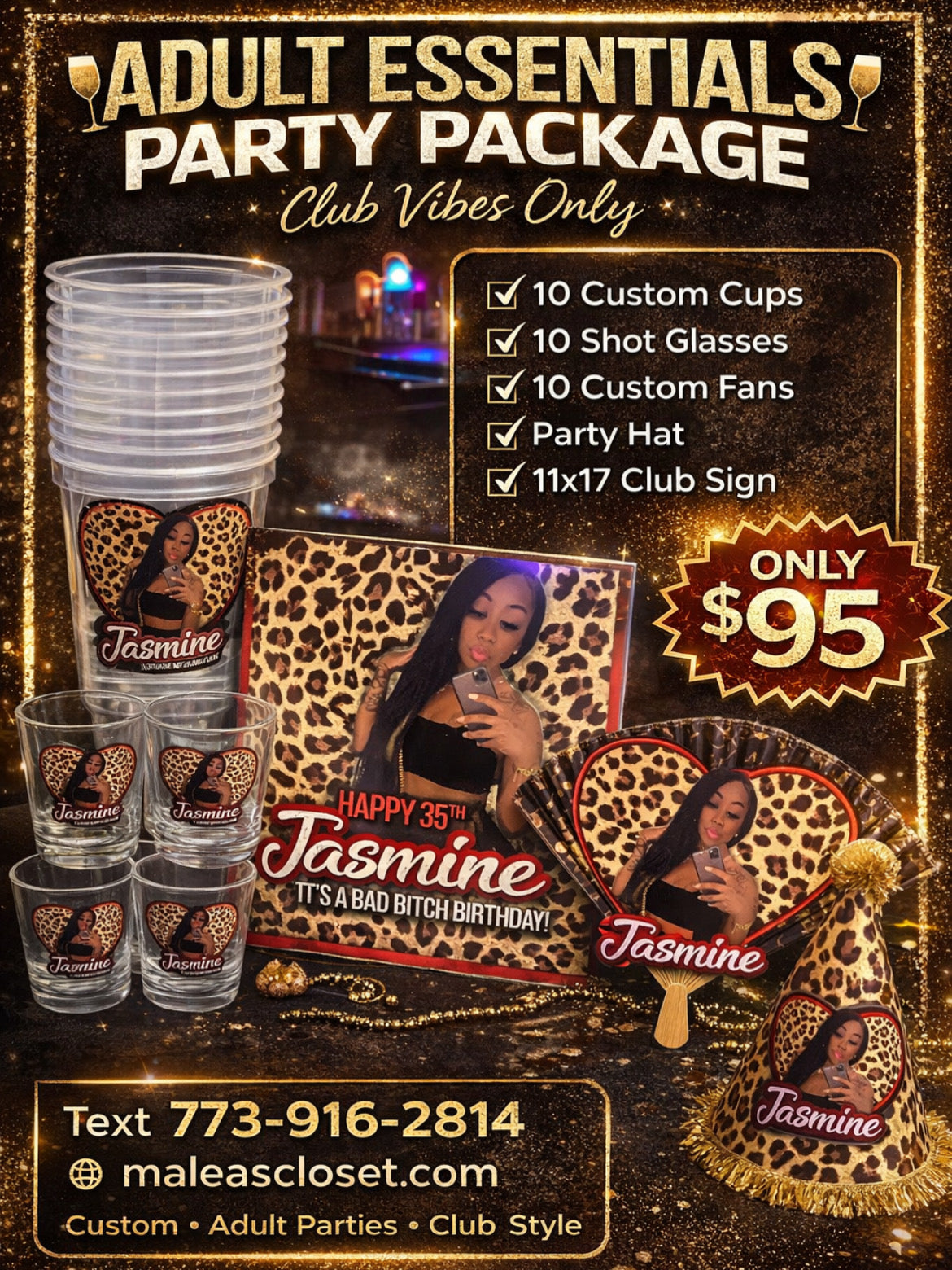 Party Sign and Cups