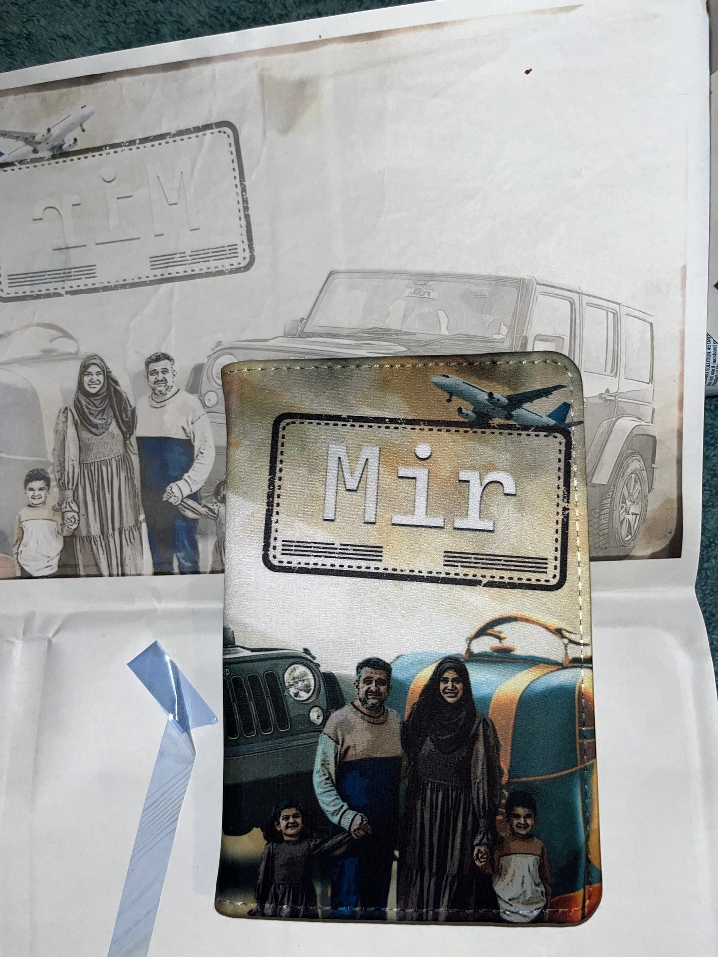 Passport Cover Holder, Customized, Decorated
