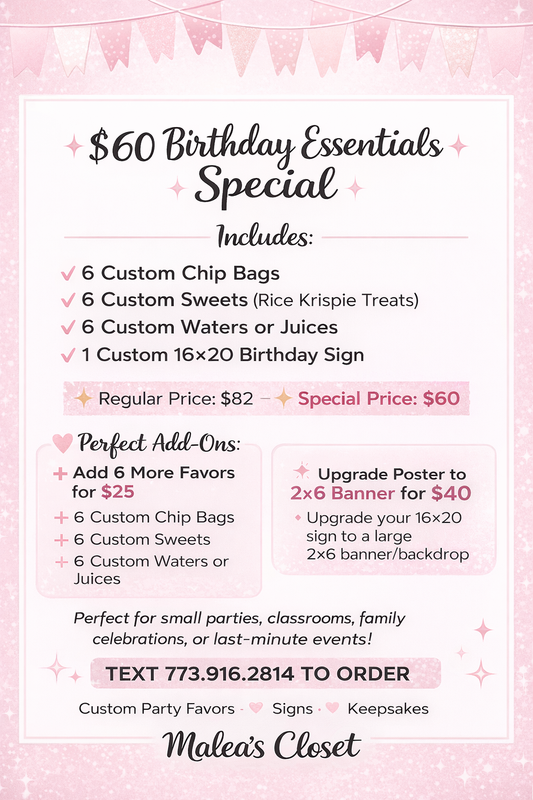 $60 Party Essential Package