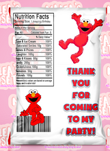 Load image into Gallery viewer, Sesame Street Chip Bags(EDIT AND NON EDIT)
